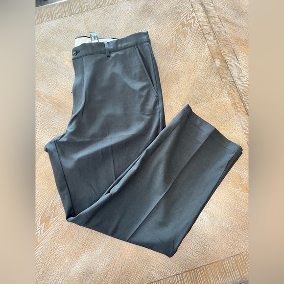 Gregg Norman Mens Dressed Pants 40X30 Gray 92% Polyester 8% Spandex - Picture 1 of 7